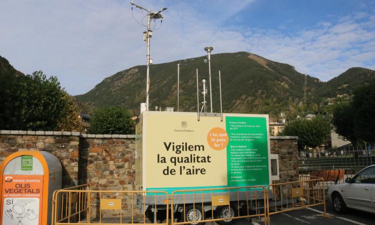 Una estació de vigilància de la qualitat de l'aire a Encamp